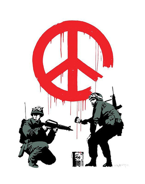 Banksy Street Art - Peace Soldiers Poster | Sold at Europosters