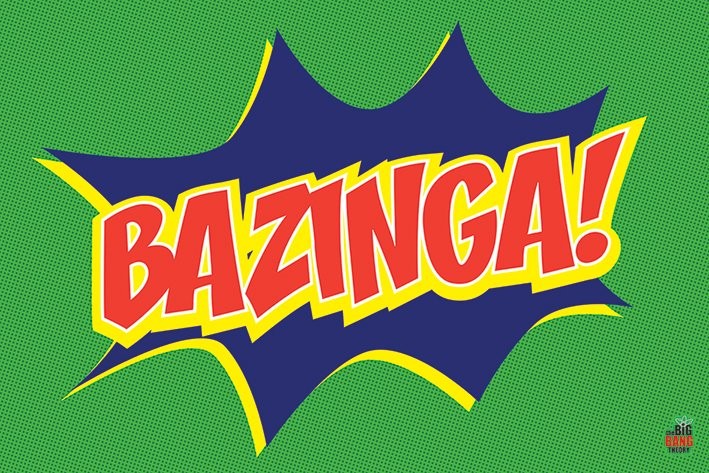 BIG BANG THEORY - bazinga icon Poster | Sold at Europosters