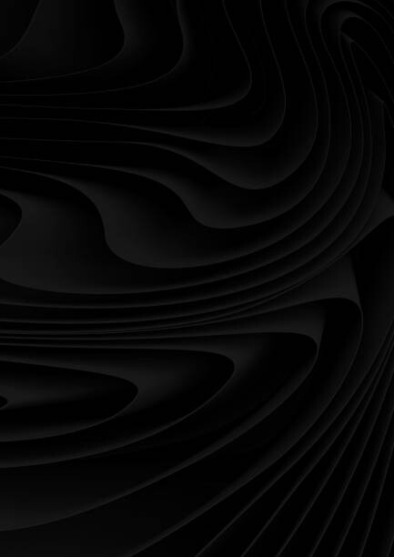 Poster Black cloth swirls simulation background