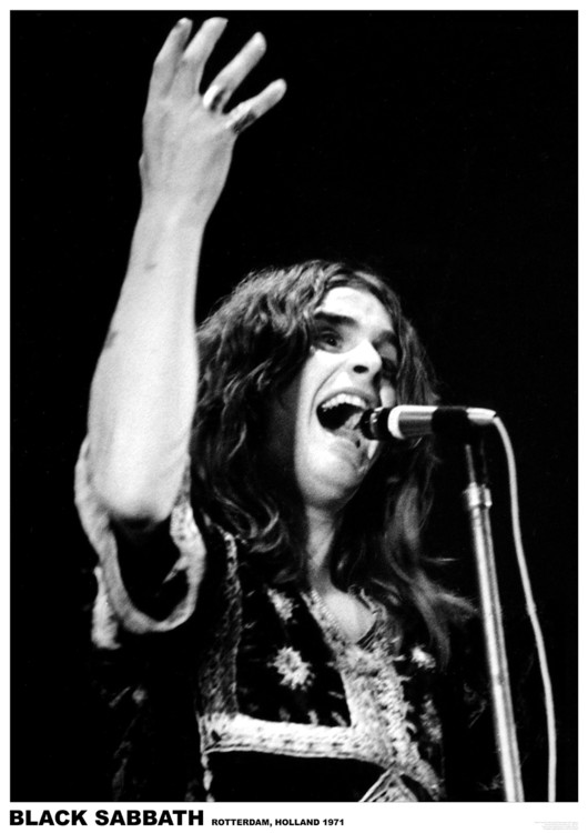 Poster Black Sabbath (Ozzy Osbourne) - Rotterdam, Holland 1971