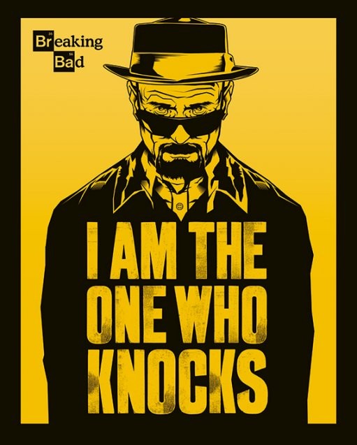 Poster Breaking Bad - Am One Who Knocks | Wall Gifts Merchandise | Abposters.com