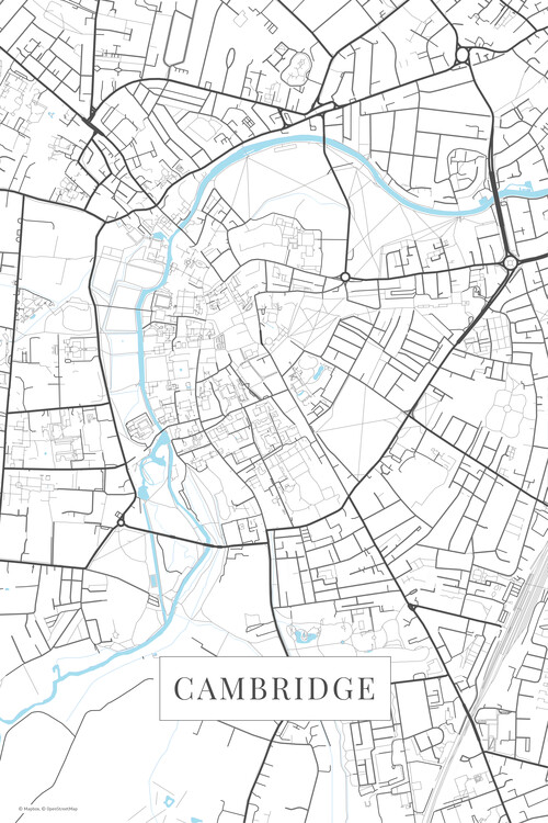 Poster Cambridge white