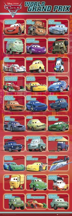 cars 2 character poster