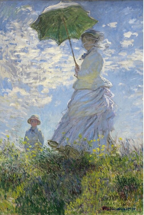 Poster Claude Monet - Woman With a Parasol