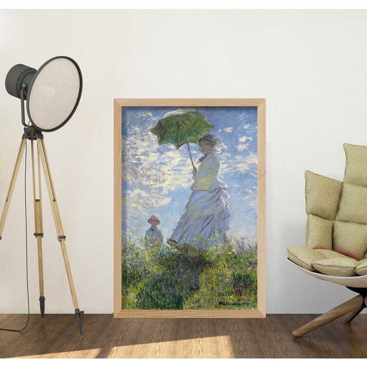 Poster Claude Monet - Woman With a Parasol