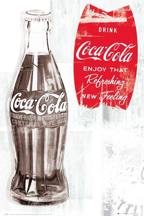 Poster Coca Cola - retro, Wall Art, Gifts & Merchandise