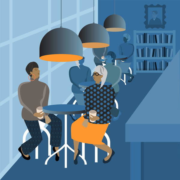 Poster Coffee Shop Meeting