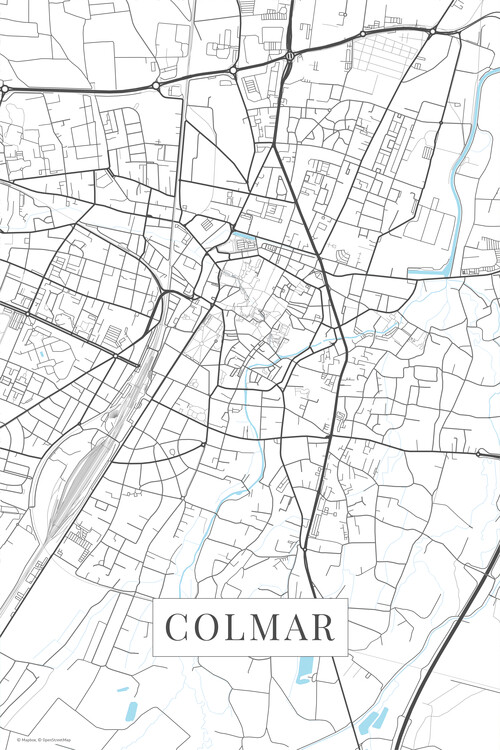 Poster Colmar white