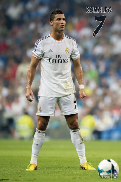 Poster Quadro Cristiano Ronaldo Real Madrid Nr7 Em Europosterspt