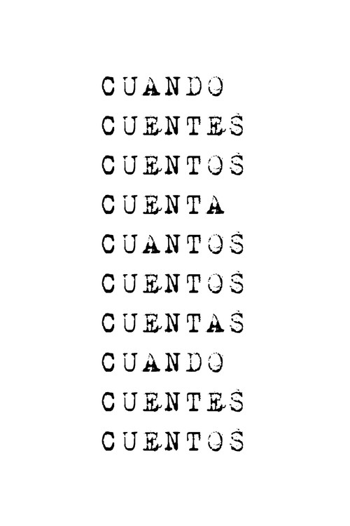 Poster Cuando cuentes cuentos