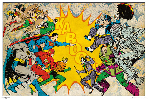 Wall Art Print DC Comics - The Villans, Gifts & Merchandise