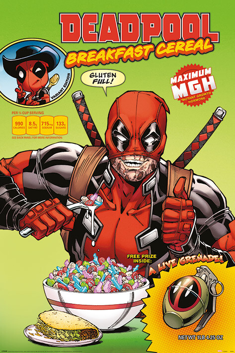 Poster Deadpool - Cereal | Wall Art, Gifts & Merchandise 