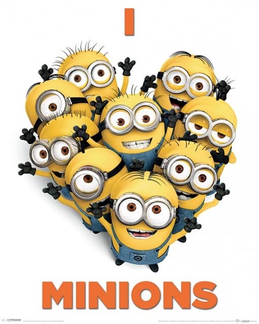 Poster Despicable Me - I Love Minions | Wall Art, Gifts & | Abposters.com