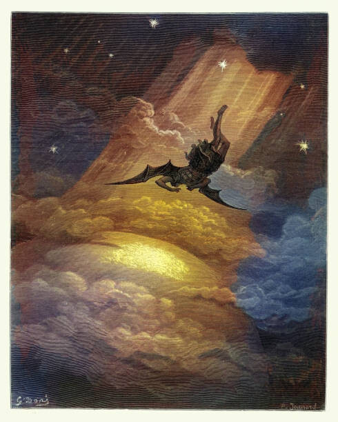 Poster Devil, Fallen angel falling to earth,, duncan1890 | Wall