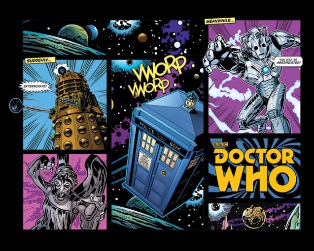 Poster Doctor Who - Comic Layout | Wall Art | 3+1 FREE | Europosters