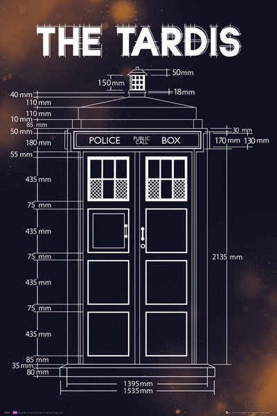 Doctor Who Tardis Plans Poster Sold At Abposterscom