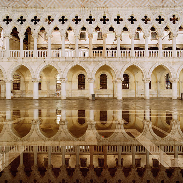 Poster Doge's Palace,Palazzo Ducale in Venice at night