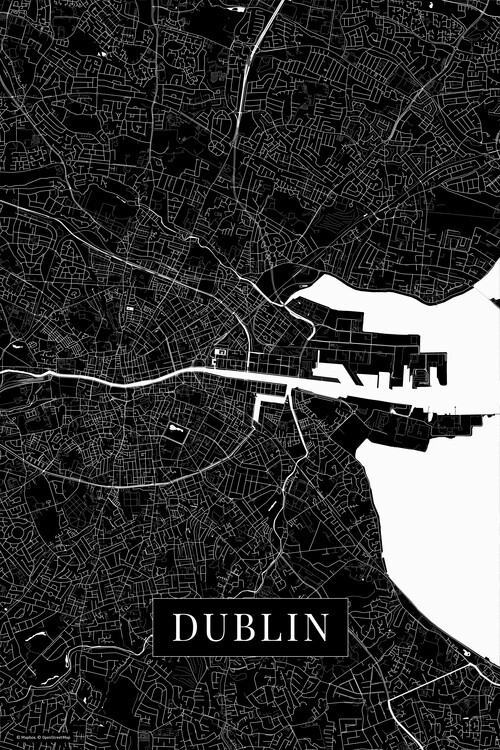 Poster Dublin black