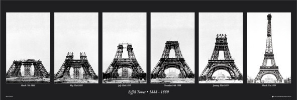 Eiffel Tower Wall Art eiffel tower - construction poster | sold at europosters Eiffel Tower Wall Art eiffel tower - construction poster | sold at europosters