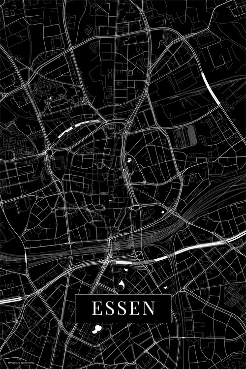 Poster Essen black