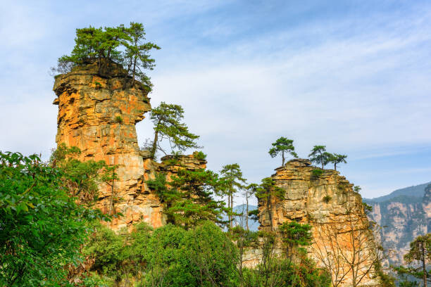 Poster Fabulous view of quartz sandstone pillars