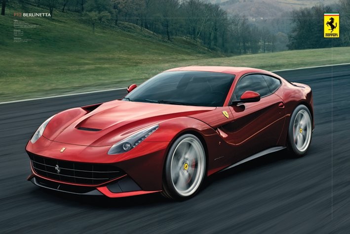 Poster, Quadro Ferrari - berlinetta su Europosters