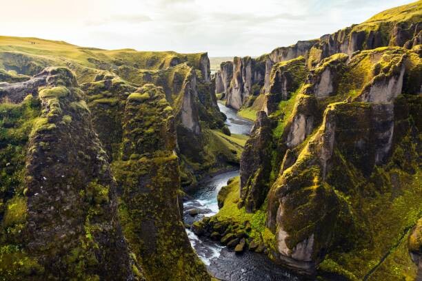 Poster Fjadrargljufur canyon in Iceland