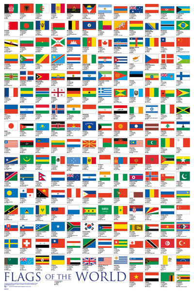 Flags - Of The World 2017 Poster | Sold at UKposters