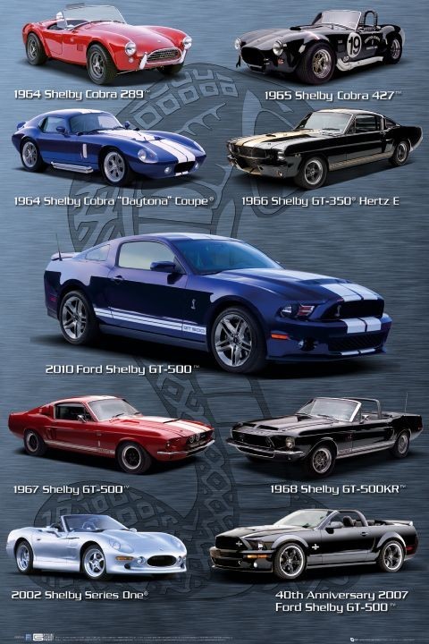  Póster Ford Shelby Mustang