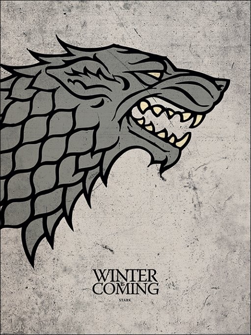Game of Thrones - Stark Art Print