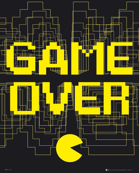 game over Poster for Sale by mrxene4