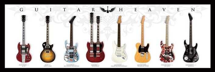 Guitar Heaven Mini Poster 40cm x 50cm new and sealed 