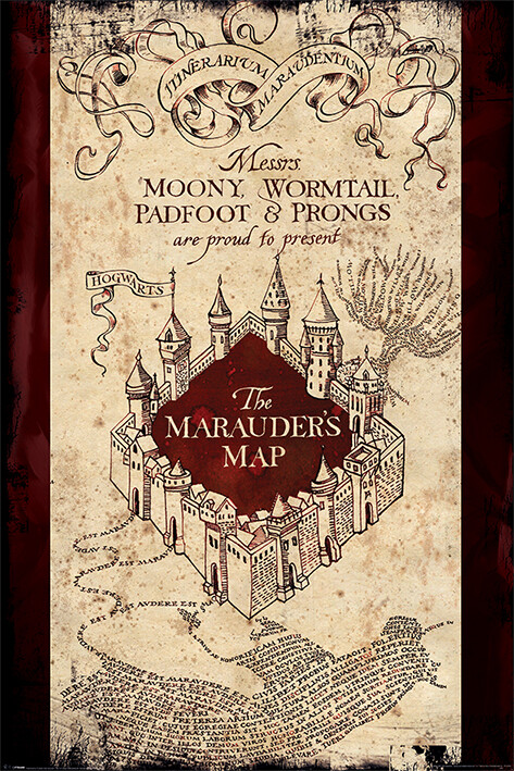 Poster Harry Potter - Marauder's Map | Wall Art, Gifts & Merchandise 
