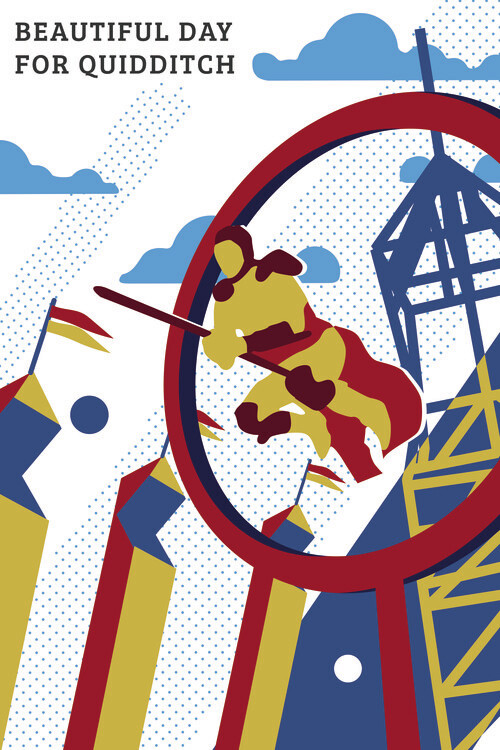 Poster Harry Potter - Quidditch