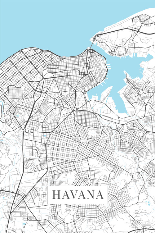 Poster Havana white