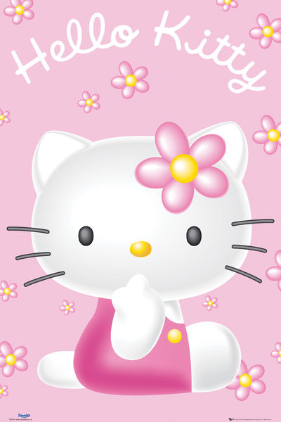Poster Hello Kitty - Pink  Wall Art, Gifts & Merchandise