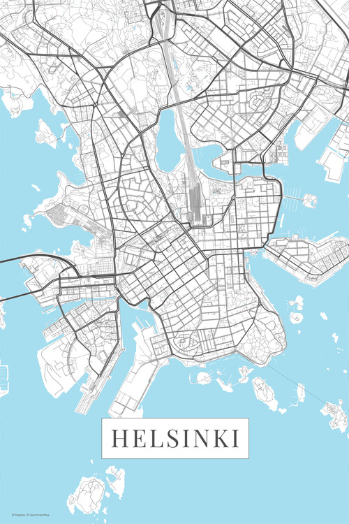 Poster Helsinki white