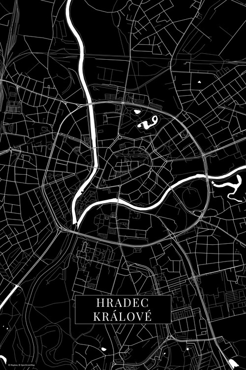 Poster Hradec Kralove black
