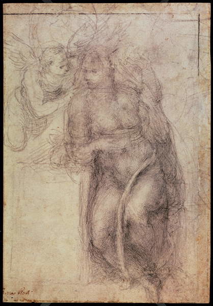 Poster Inv.1895-9-15-516.recto  Study for the Annunciation
