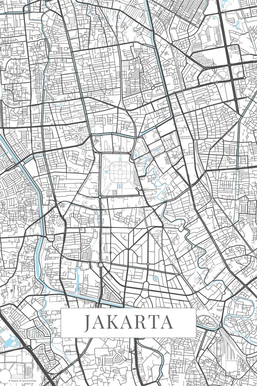 Poster Jakarta white