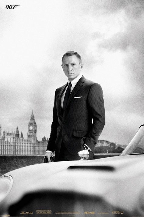 JAMES BOND 007 - skyfall / bond & DB5 Poster