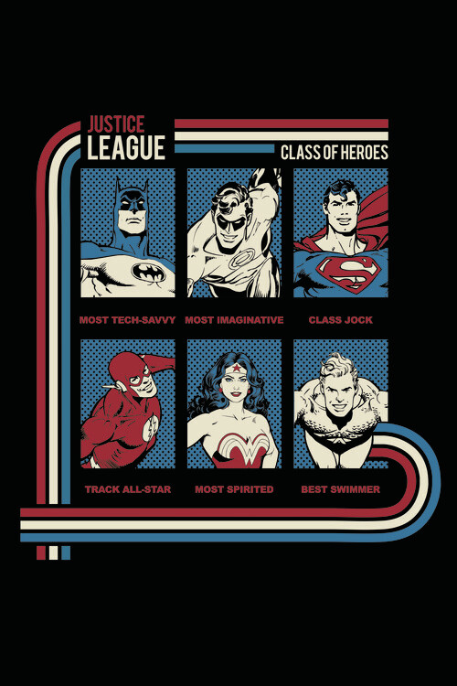 Poster Justice League - Class of Heroes