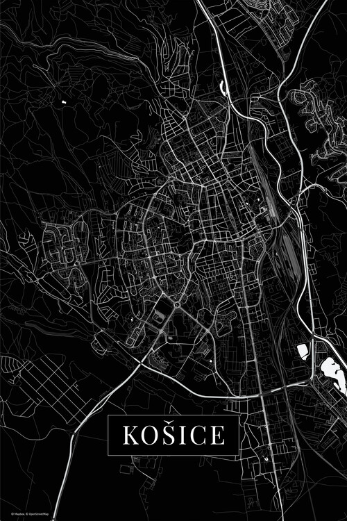 Poster Košice black