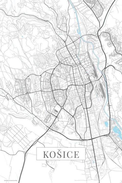 Poster Kosice white