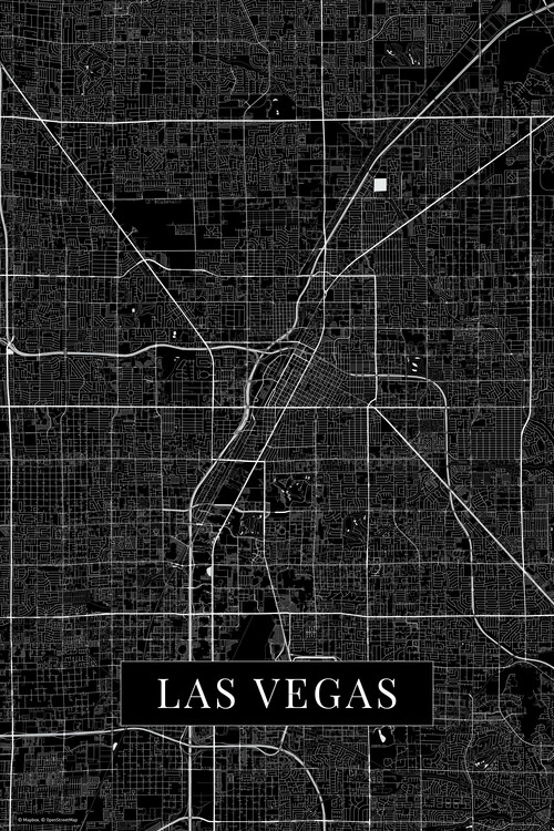 Poster Las Vegas black
