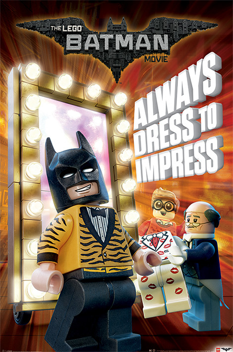 Poster Lego Batman - Always Dress To Impress | Wall Art, Gifts &  Merchandise 