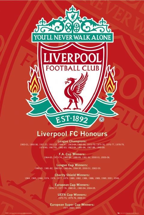 Poster Liverpool FC - Crest, Wall Art, Gifts & Merchandise