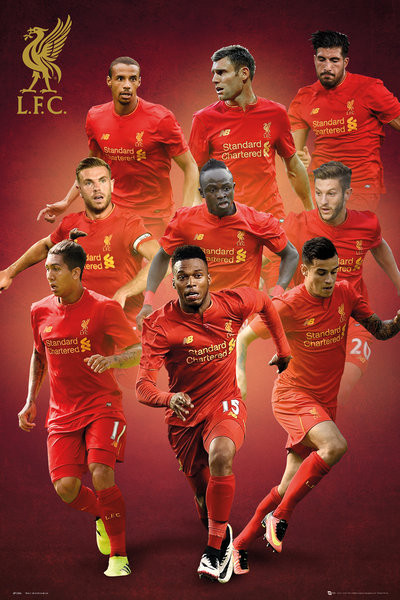 Poster Liverpool - Players 16/17 | Wall Art, Gifts & Merchandise ...