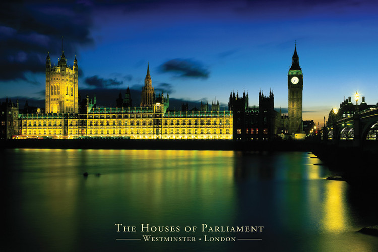 Poster London houses of parliament Wall Art, Gifts & Merchandise