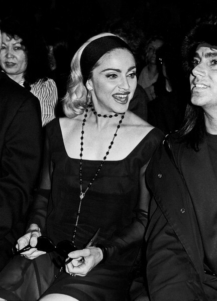 Poster Madonna at the Gaultier show with Steven Meisel, October 1990